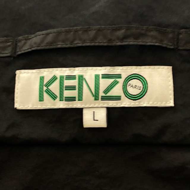 ケンゾー KENZO ブルゾン サイズL レディース - 黒×ピンク 長袖/春/秋【中古】20231114