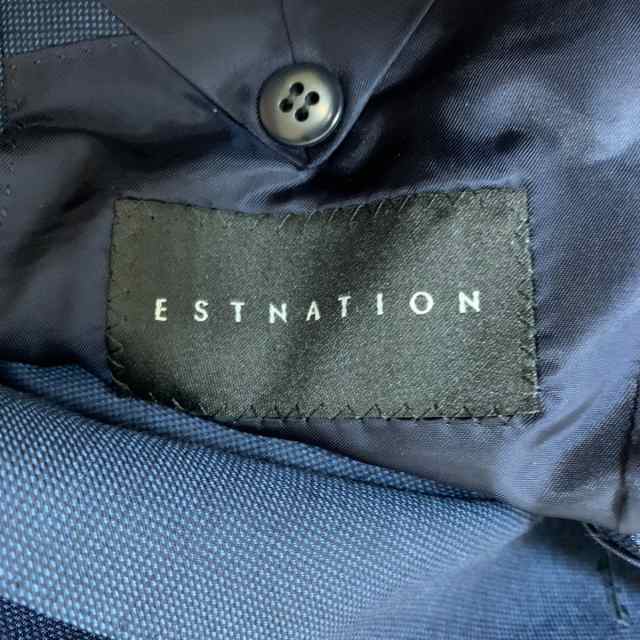エストネーション ESTNATION シングルスーツ メンズ - ネイビー×黒 肩