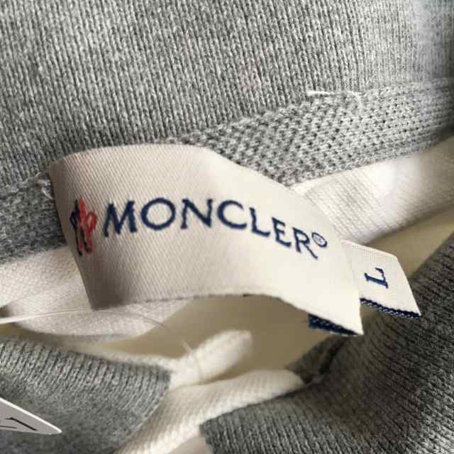 モンクレール MONCLER 半袖ポロシャツ サイズL メンズ - 白×グレー