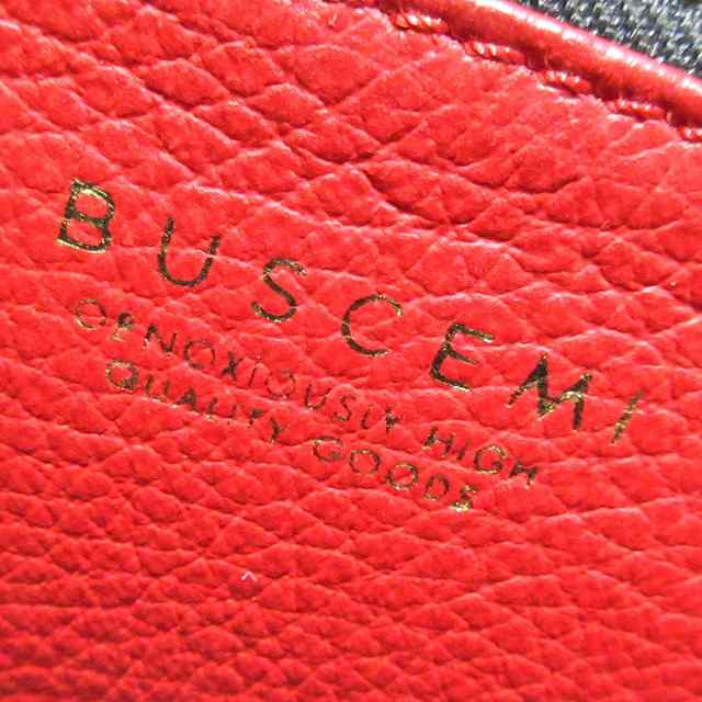 ブシュミ BUSCEMI リュックサック レディース PHD バックパック レッド グレインレザー【中古】20231105