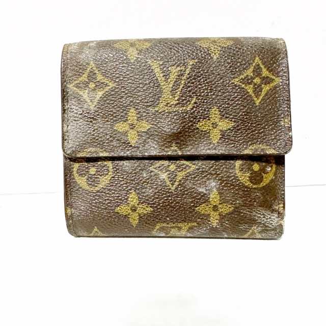 ルイヴィトン LOUIS VUITTON Wホック財布 モノグラム レディース ポルトモネビエカルトクレディ M61652 -【中古】20231207