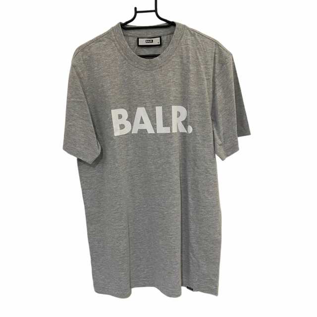 ボーラー BALR 半袖カットソー サイズM メンズ 美品 - グレー×白【中古