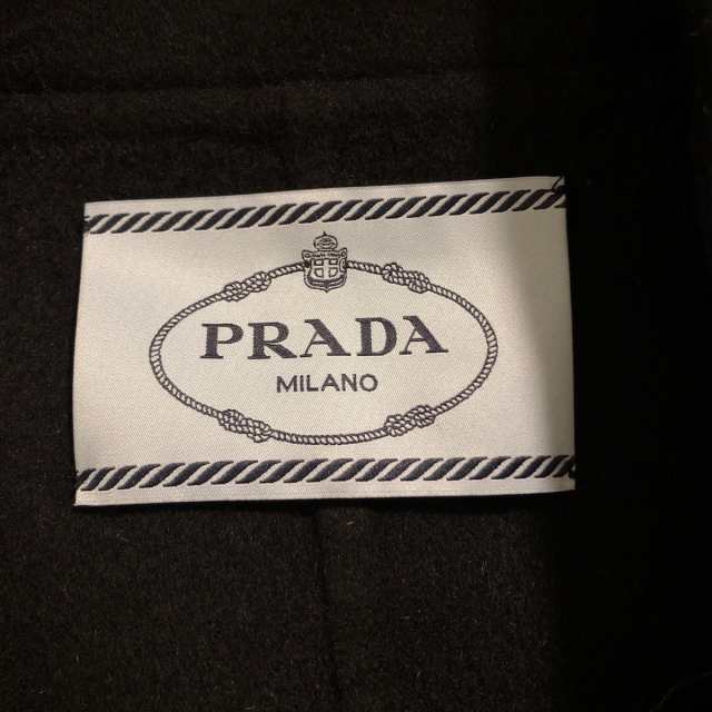 プラダ PRADA コート サイズ40 M レディース - ダークネイビー 長袖/冬