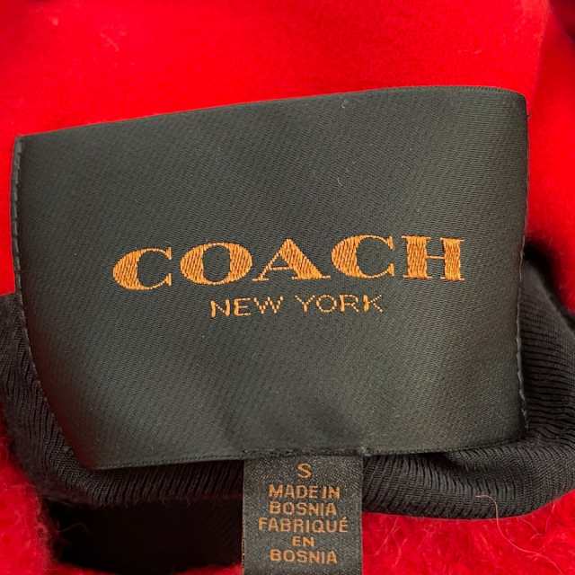 コーチ COACH ダッフルコート サイズS レディース 美品 - レッド 長袖