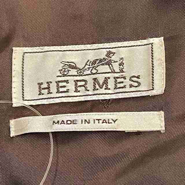 エルメス HERMES ベスト サイズ50 XL レディース - ダークブラウン