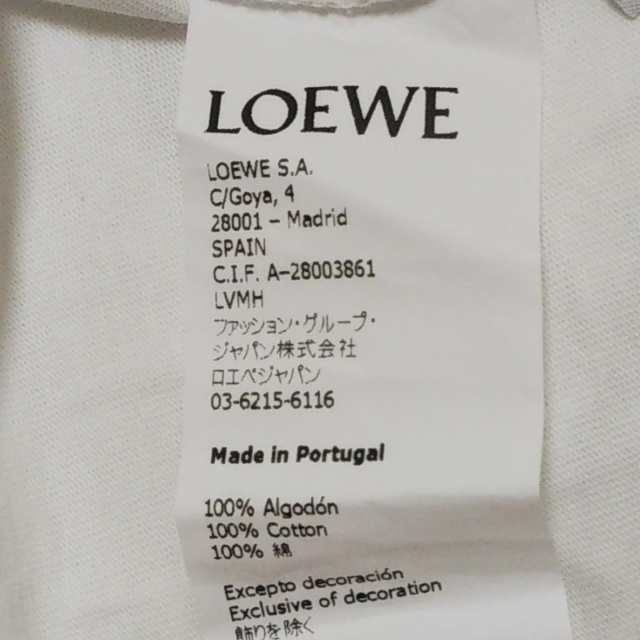 ロエベ LOEWE 長袖カットソー サイズS レディース - 白【中古