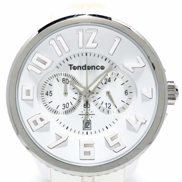 テンデンス TENDENCE 腕時計 TG036013 メンズ ラバーベルト クロノ