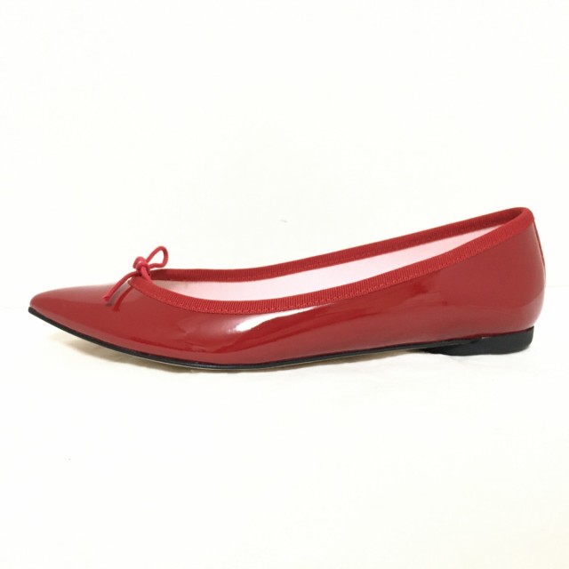 レペット repetto フラットシューズ 37 1/2 レディース - レッド