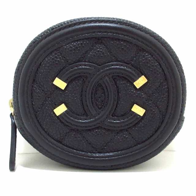 シャネル CHANEL コインケース レディース 美品 CCフィリグリー