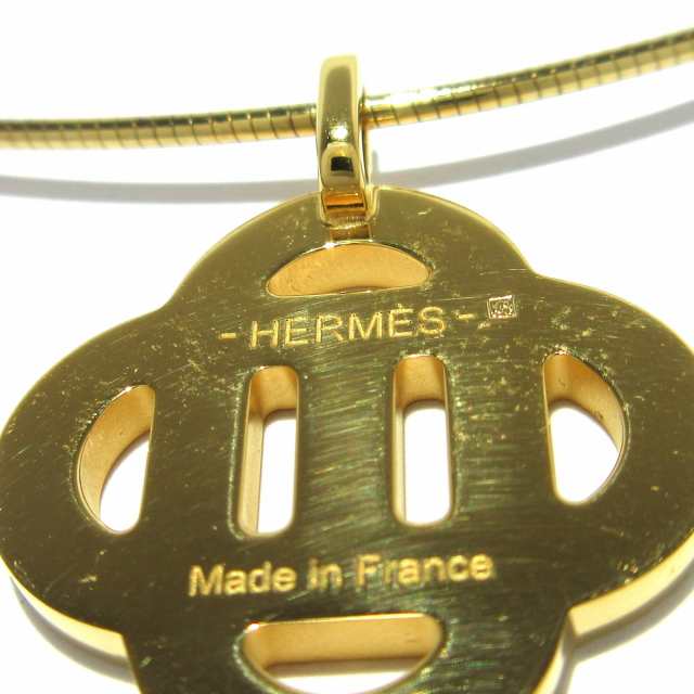 エルメス HERMES ネックレス レディース 美品 イザティス シルバー