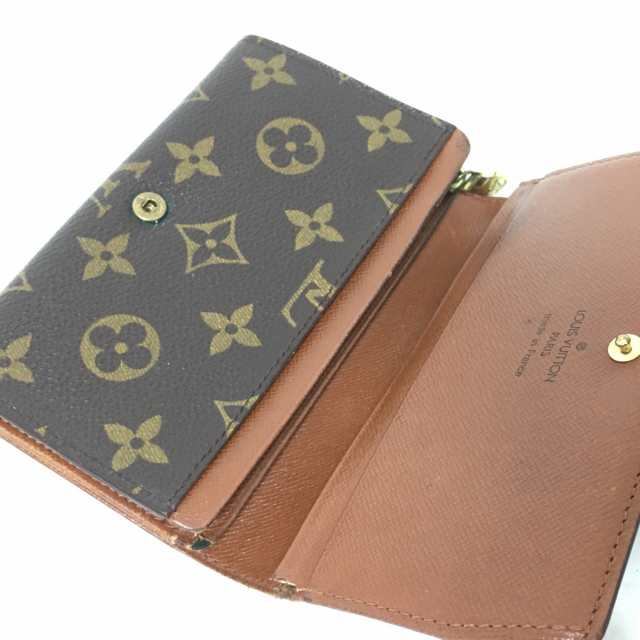 ルイヴィトン LOUIS VUITTON 2つ折り財布 モノグラム ポルト モネ