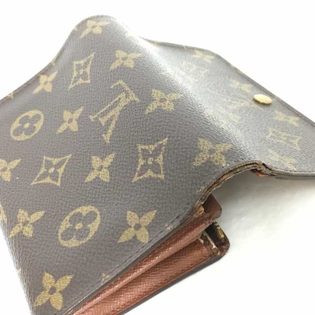 ルイヴィトン LOUIS VUITTON 2つ折り財布 モノグラム ポルト モネ