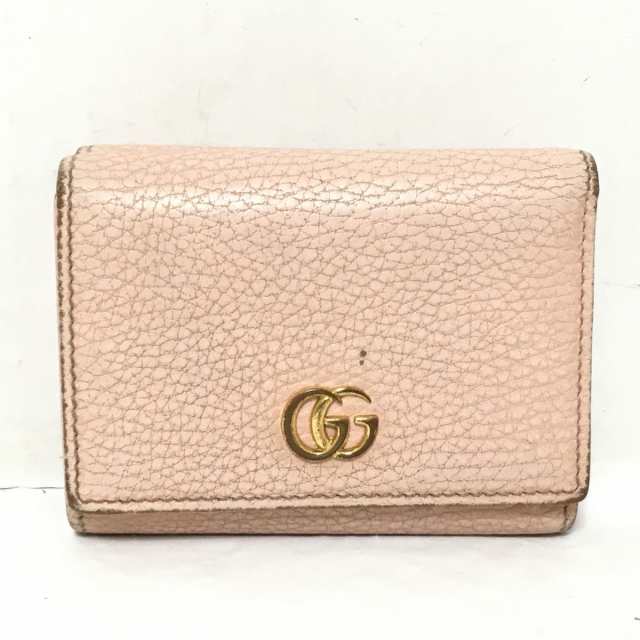 グッチ GUCCI 3つ折り財布 レディース GGマーモント 474746 ベージュ