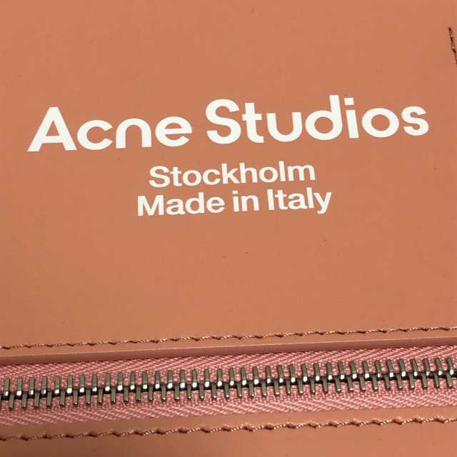 アクネ ストゥディオズ ACNE STUDIOS トートバッグ レディース 美品 - ライトブラウン×ピンク ナイロン×レザー【中古】20231121