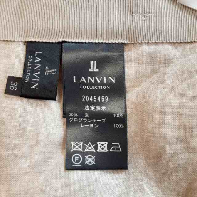 ランバン LANVIN パンツ レディース アイボリー サイズ36 - ガウチョパンツ