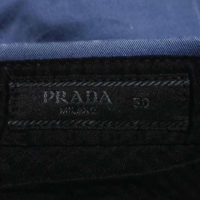 プラダ PRADA パンツ サイズ50 M メンズ - ブルーグレー フルレングス