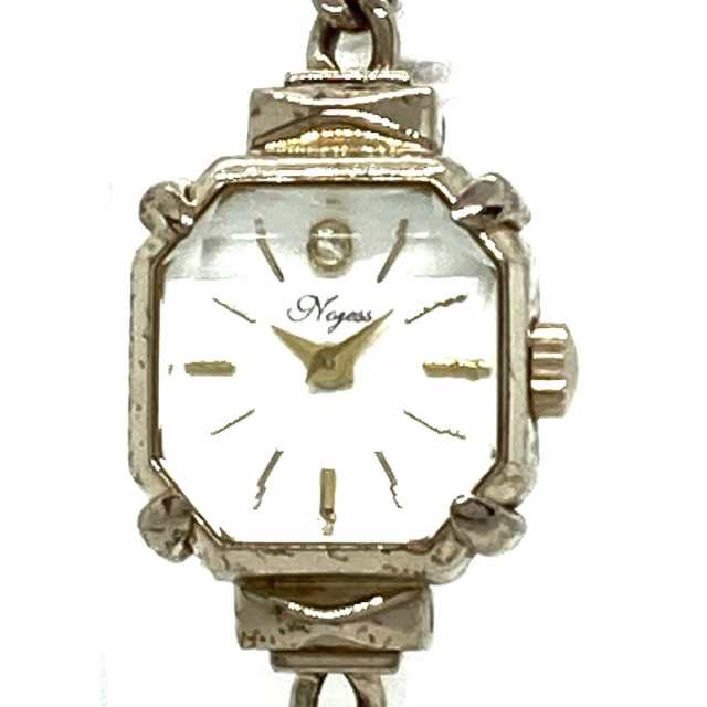 ノジェス 腕時計 - レディース 1Pダイヤ 白ファッション小物 - 腕時計