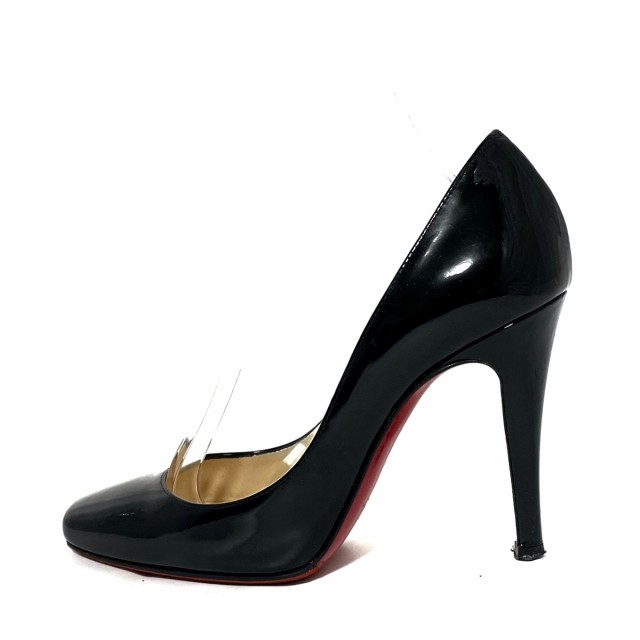 クリスチャンルブタン CHRISTIAN LOUBOUTIN パンプス 34 1/2 レディース - 黒 アウトソール張替済  エナメル（レザー）【中古】20231226｜au PAY マーケット