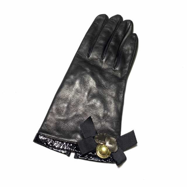 ファッション小物コーチ 手袋 レディース美品  - 革　ブラック