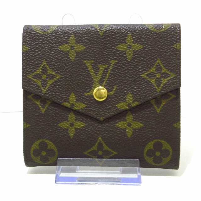 ルイヴィトン LOUIS VUITTON Wホック財布 モノグラム レディース