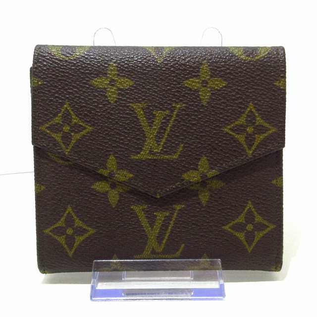 ルイヴィトン LOUIS VUITTON Wホック財布 モノグラム レディース