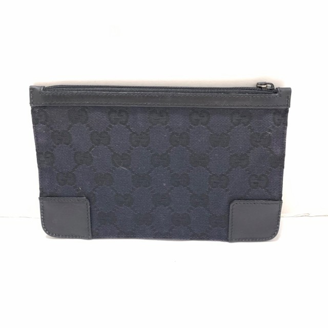 グッチ GUCCI ポーチ レディース 美品 GG柄 0391110 黒 ジャガード