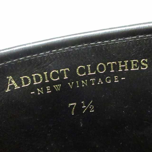 アディクトクローズ ADDICT CLOTHES ブーツ 7 1/2 メンズ - 黒 レザー