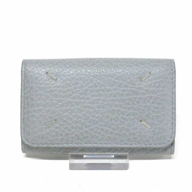 メゾンマルジェラ Maison Margiela キーケース レディース - SA3UA0001 ライトブルー 6連フック/キーリング付き レザー【中古】20240331の通販は 8,558円