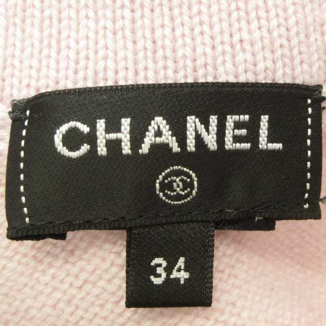 シャネル CHANEL カーディガン サイズ34 レディース 美品 - P73485 ピンク カシミア/22AW【中古】20231107