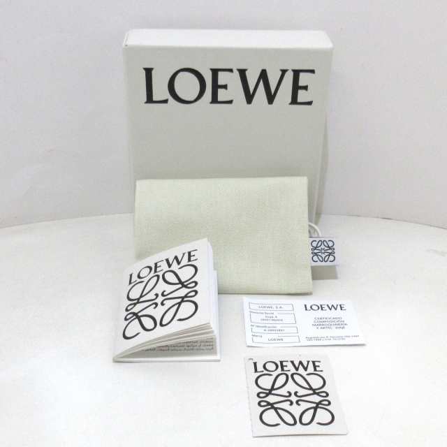 ロエベ LOEWE カードケース レディース 美品 - C314Z40X02 黒×グレー L