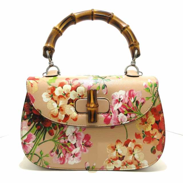 グッチ GUCCI ハンドバッグ レディース バンブー 409398 ピンク 花柄