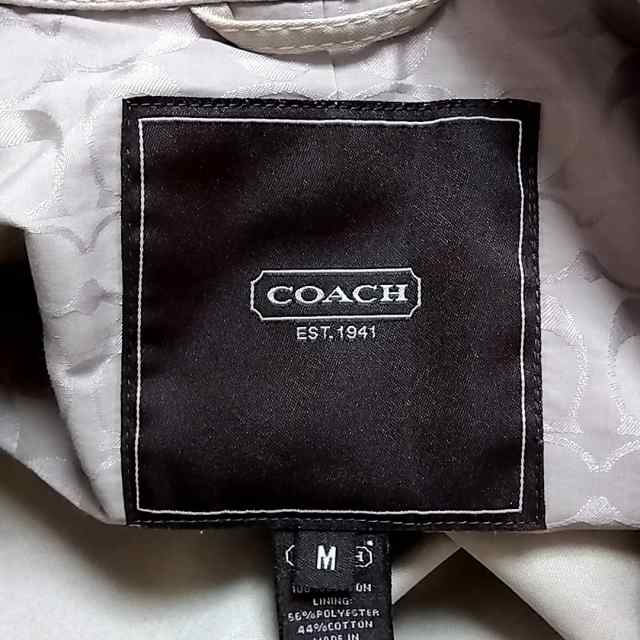 コーチ COACH トレンチコート サイズM レディース ベージュ 春・秋物