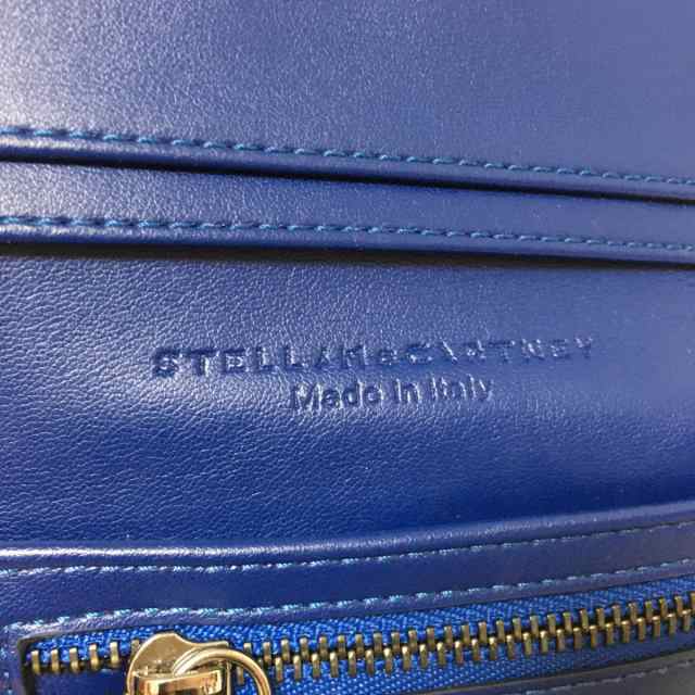 ステラマッカートニー stellamccartney 3つ折り財布 レディース ファラベラ 431000 ネイビー 合皮【中古】20230910