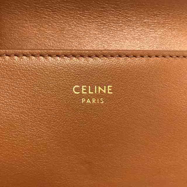 セリーヌ CELINE 3つ折り財布 レディース コイン入れ付きコンパクトウォレット トリオンフ 10I652DS3.04LU【中古】20230830