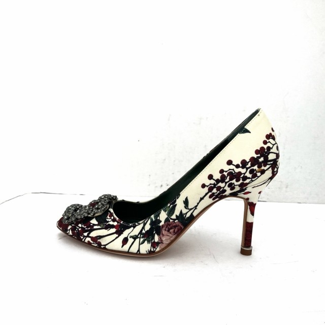 マノロブラニク MANOLO BLAHNIK パンプス 34 1/2 レディース - 白 ...