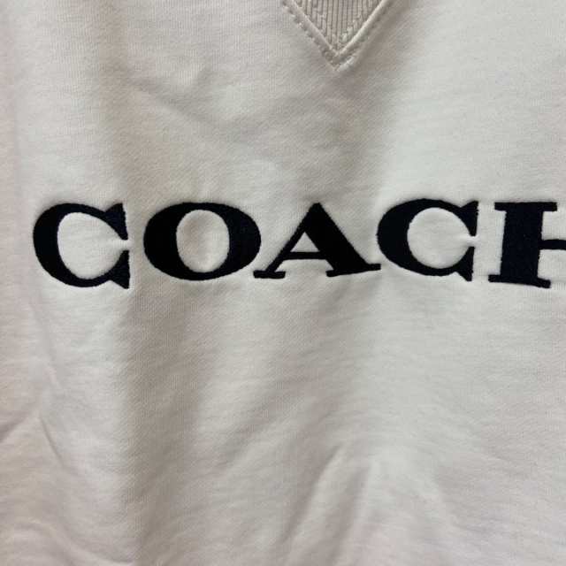 コーチ COACH トレーナー サイズS レディース 美品 - C8785 白×黒 ...