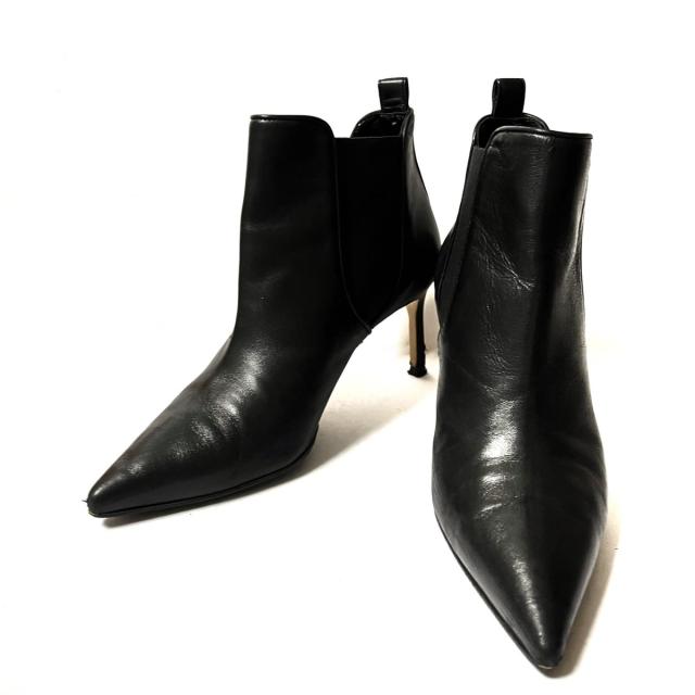 マノロブラニク MANOLO BLAHNIK ショートブーツ 39 レディース - 黒 