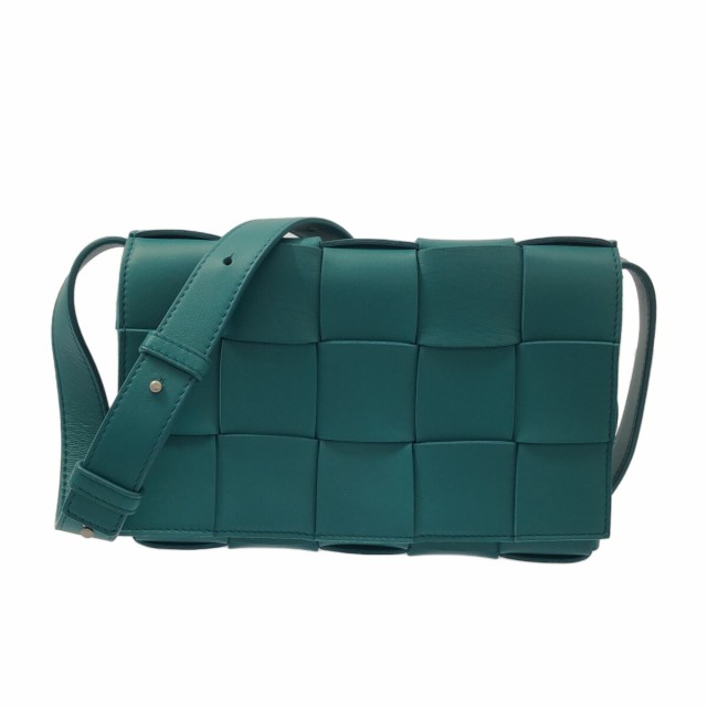 ボッテガヴェネタ BOTTEGA VENETA ショルダーバッグ レディース 美品 カセット 578004 グリーン レザー【中古】20240426の通販は
