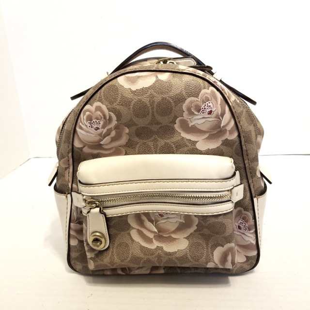 コーチ COACH リュックサック レディース キャンパスバックパック23 シグネチャーローズプリント 30954 フラワー(花)【中古】20240429の通販は