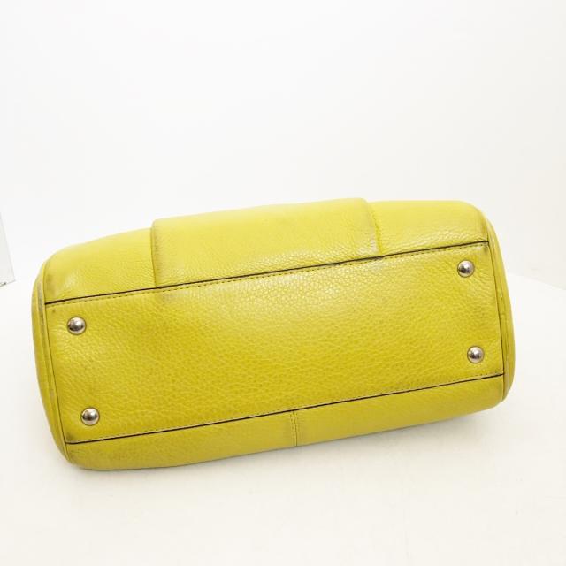 コーチ COACH ハンドバッグ レディース - F26121 イエローグリーン レザー【中古】20240414の通販は