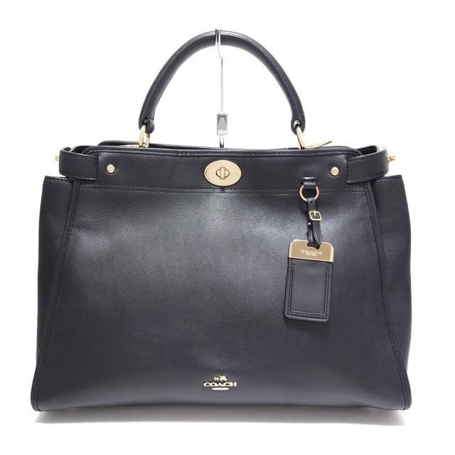 コーチ COACH ハンドバッグ レディース - 33549 黒 レザー【中古  