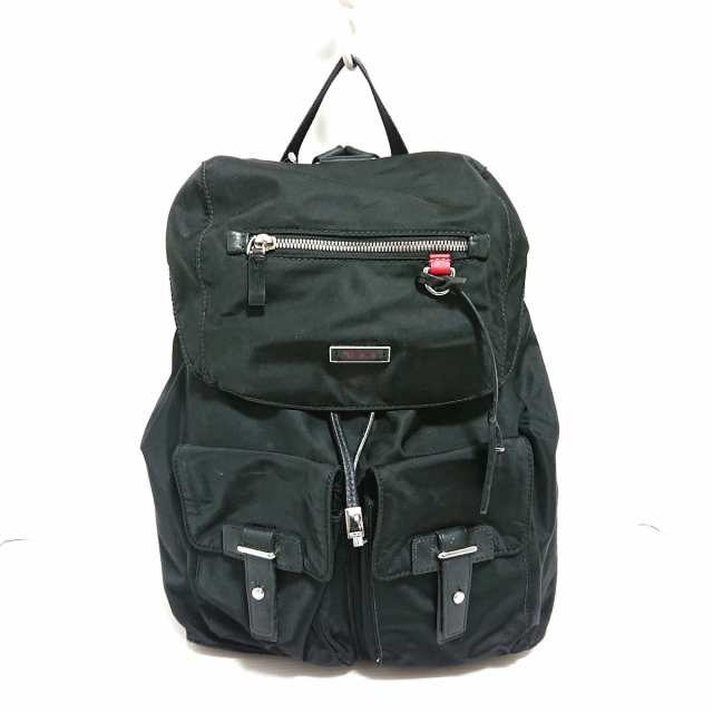 トゥミ TUMI リュックサック レディース - 黒 巾着型 TUMIナイロン×レザー【中古】20240502の通販は