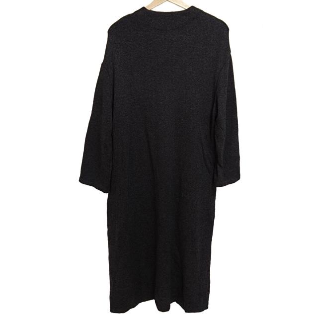 【美品】サイ 長袖ワンピース ウール 裏地シルク混 38 ブラック M サキ saqui ワンピース サイズ38 M レディース - ダークグレー