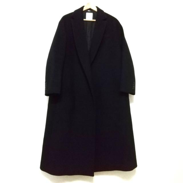 ebure(エブール) コート サイズ38 M レディース美品 - ダークネイビー  