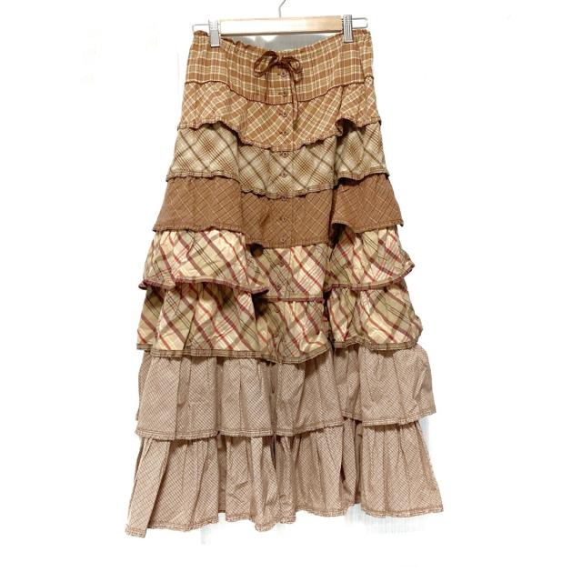 ワンダフルワールド　スカート　くま ワンダフル ワールド 星条旗 スカート クマコサージュ 2つ(おまけ