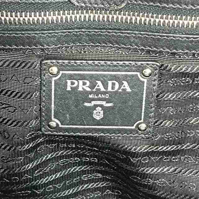 プラダ PRADA トートバッグ レディース 美品 - BN1954 黒 革タグ