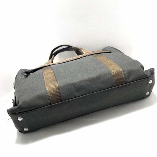 トゥミ TUMI ビジネスバッグ レディース - ダークグレー×ダークブラウン 本体ロックなし  キャンバス×レザー×ナイロン【中古】20240521の通販はau PAY マーケット - ブランディア au PAY マーケット店 | au PAY  マーケット－通販サイト