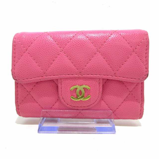 シャネル CHANEL キーケース レディース マトラッセ ピンク 4連フック/ゴールド金具 キャビアスキン【中古】20231226｜au PAY  マーケット