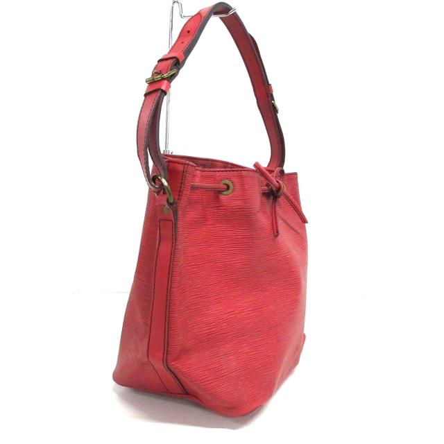 ルイヴィトン プチノエ エピ ショルダーバッグ 赤 レザー 巾着 LV