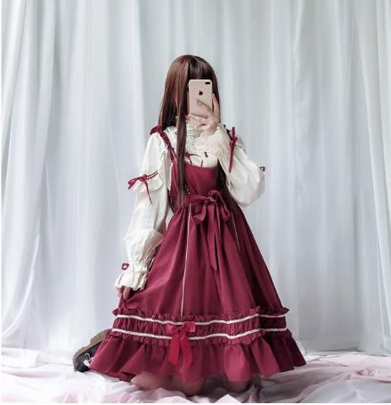 ワンピース レディース ロリータワンピース Lolita ゴスロリ 赤 レッド キャミソールワンピース ゆったり スカート コスプレの通販はau  PAY マーケット - Hareruno | au PAY マーケット－通販サイト